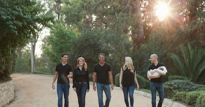 Left to right: Jordan (son), Deborah (AR owner/founder), David (husband/owner of ARR), Niko (daughter/AR Team Manager), Ross (son-in-law), Rae (first grand baby).