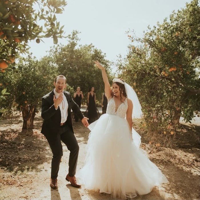 Speaking of all local -- Jacquelyn and Ian's wedding was at The Grove of Redlands! And, Jacquelyn's dress was from Beloved Couture Bridal.