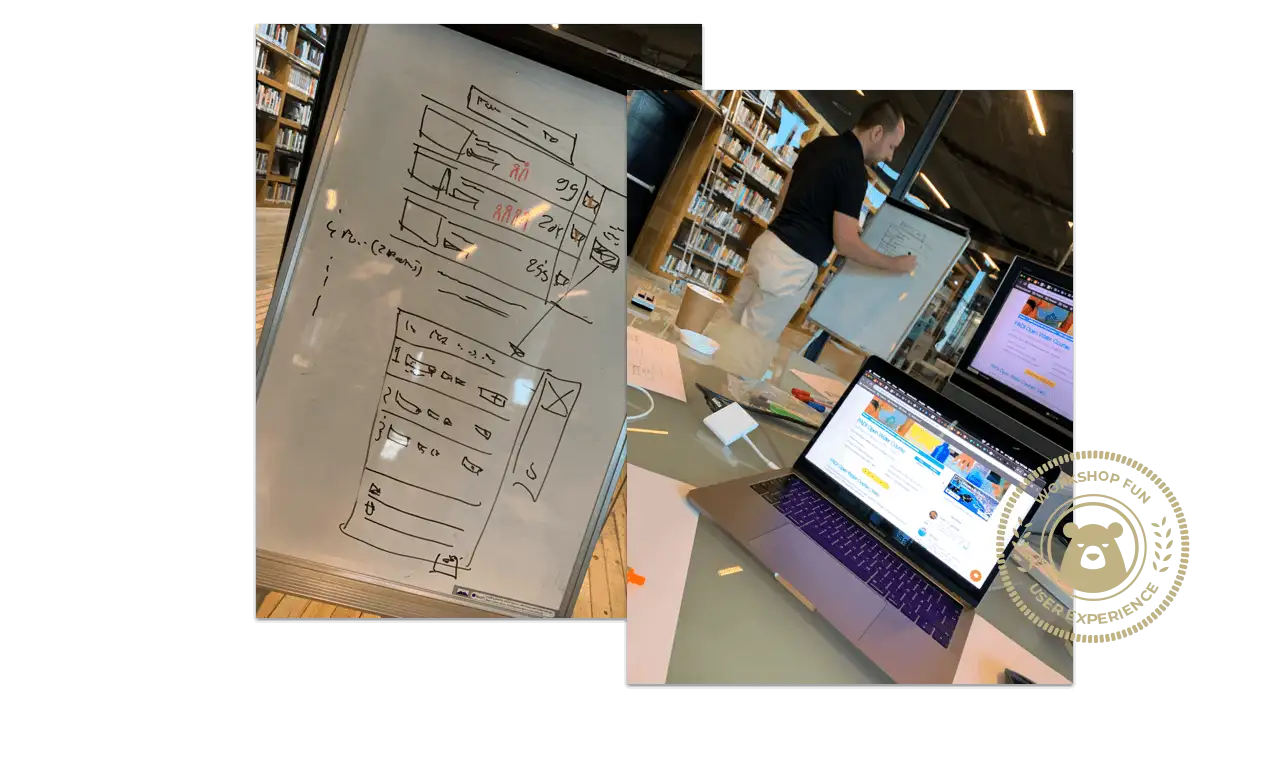 User experience workshop and sketching prototypes