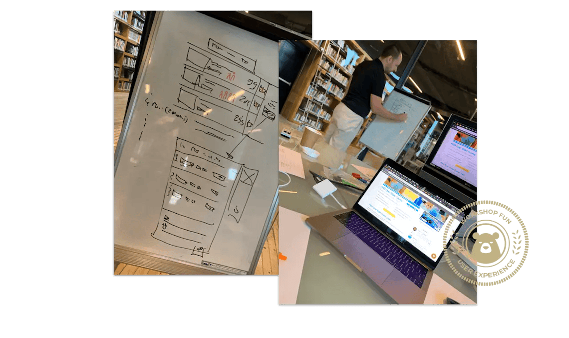 User experience workshop and sketching prototypes