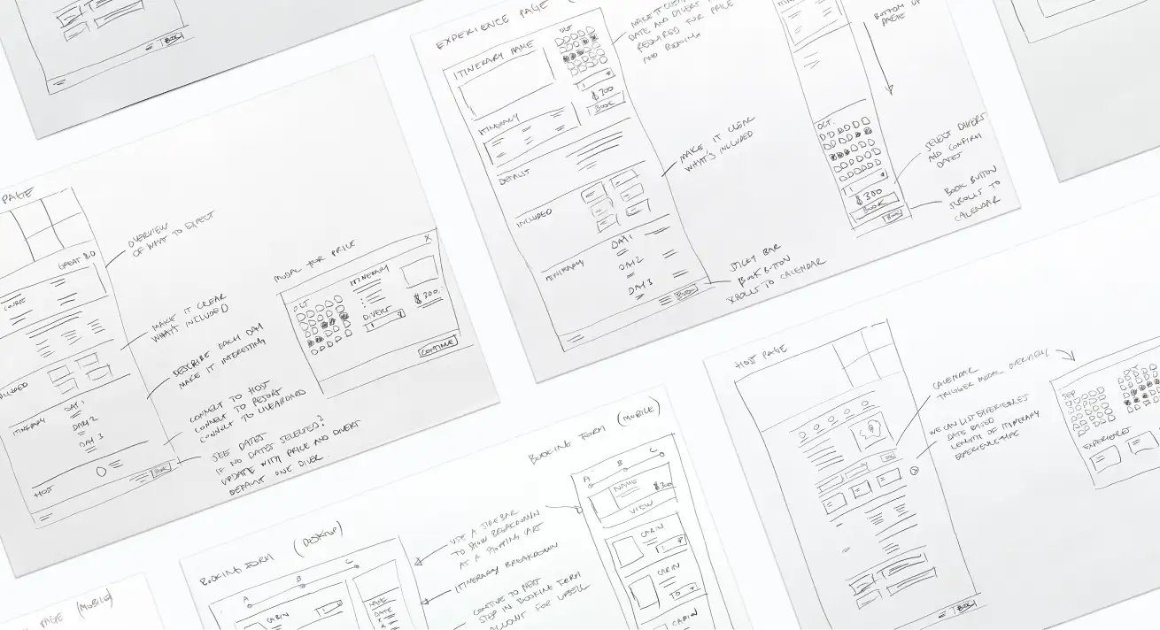 Sketching out paper prototypes to validate functionality early
