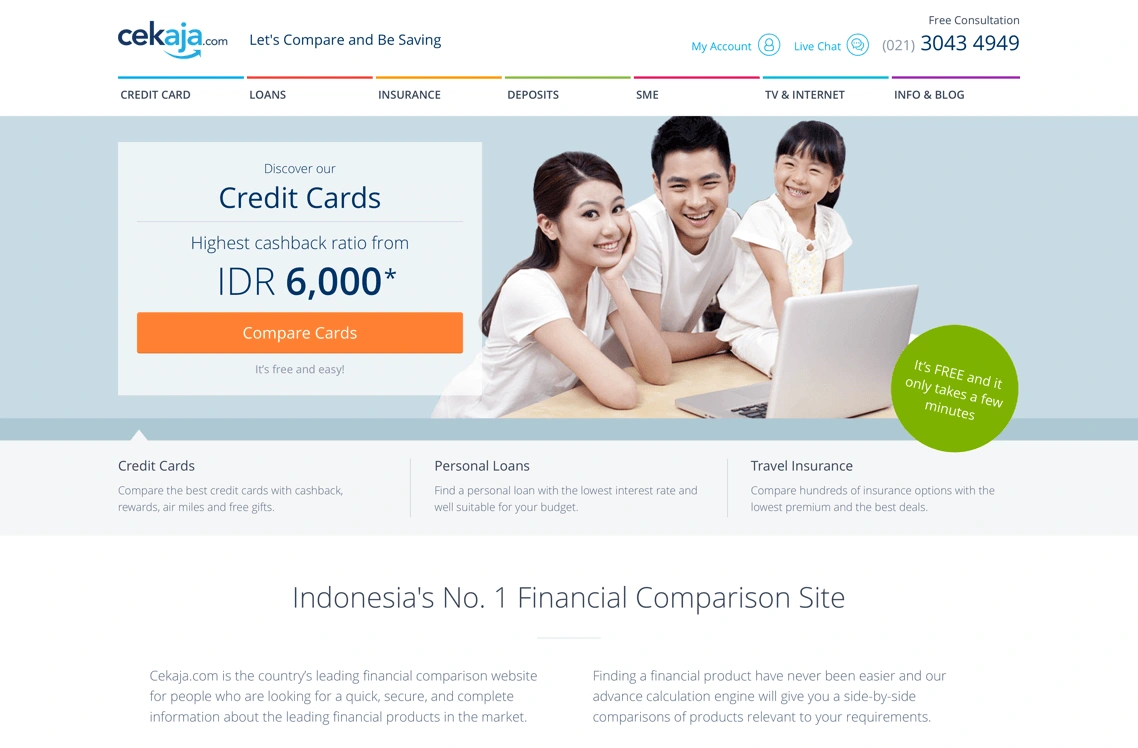 A marketplace for financial services, insurance and investment products