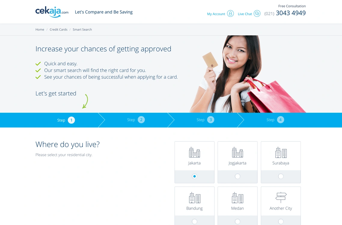 To asking the correct questions to find a suitable financial product
