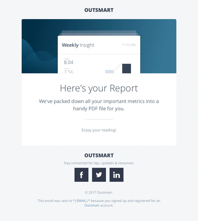 To provide exported extended data via email