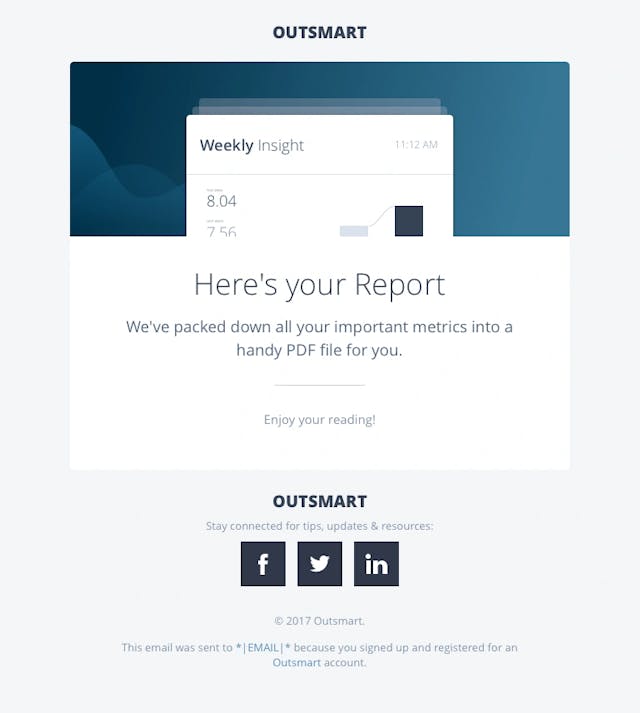 To provide exported extended data via email