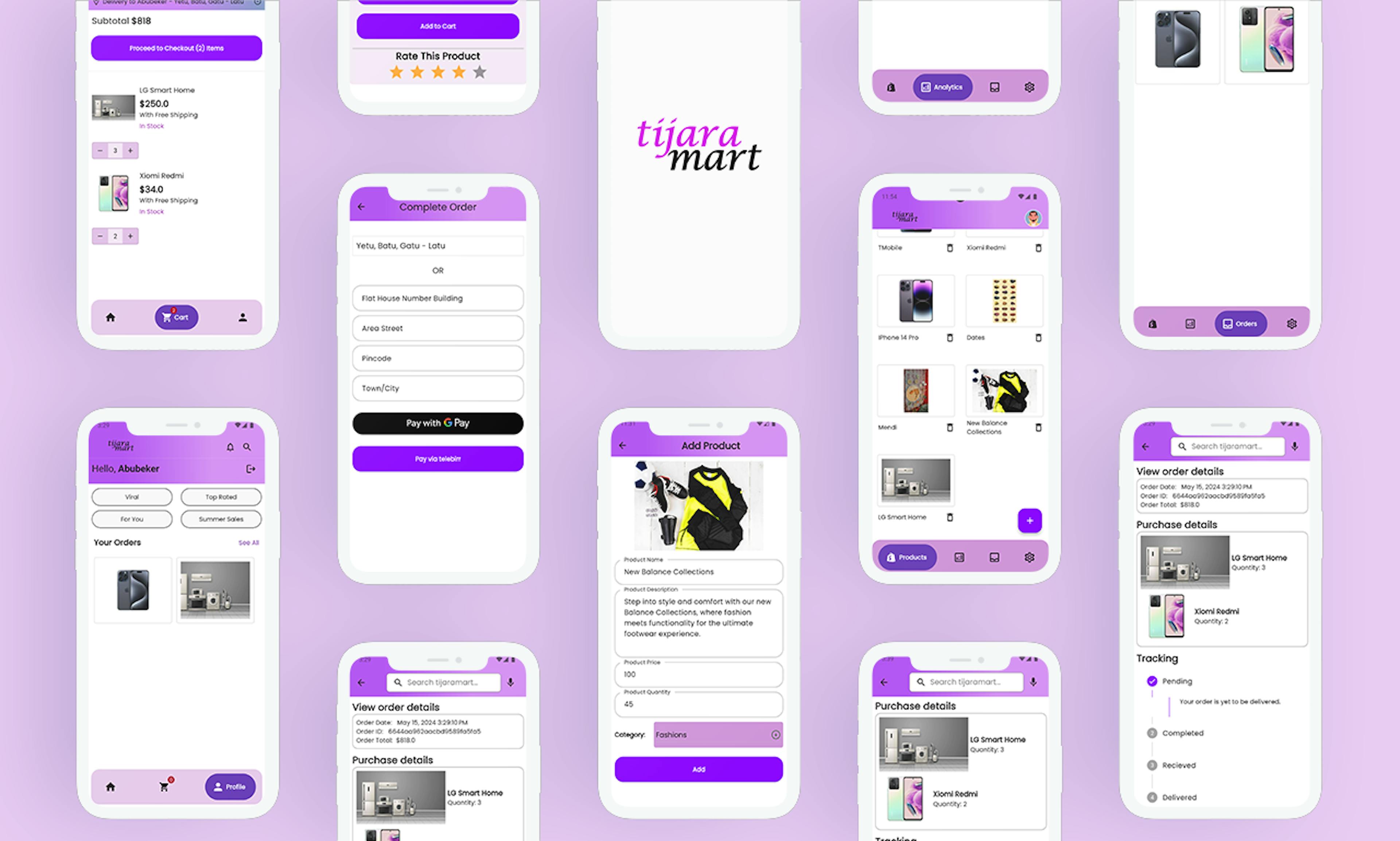 tijaramart screenshots