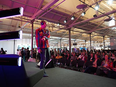 Casper Wilstrup speaking at TechBBQ 2021