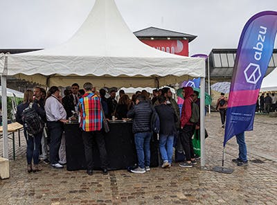 Abzu's popup outside of TechBBQ 2021