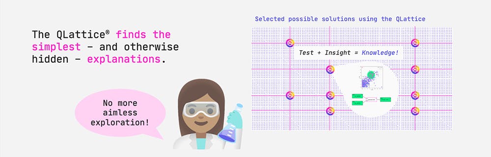 The QLattice finds the simplest – and otherwise hidden – explanations.