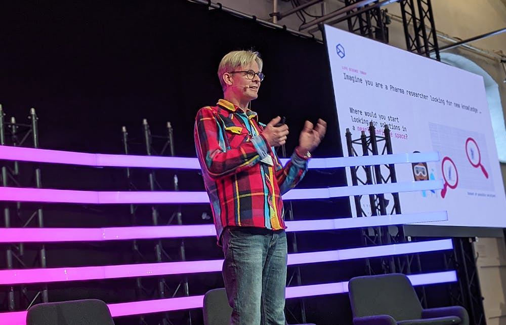 Casper presenting at Tech BBQ 2021