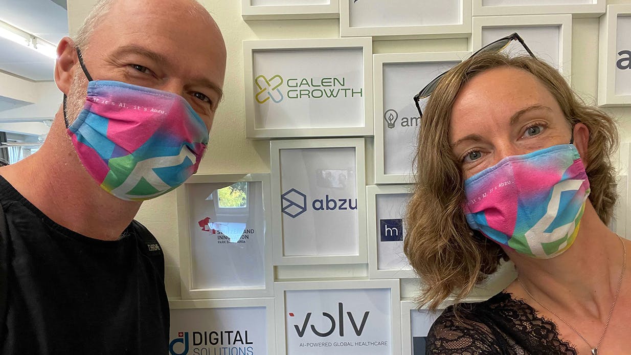 Mikkel and Lykke at the Switzerland Innovation Park Basel Area – Novartis Campus