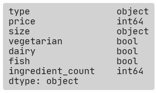 pizza.dtypes