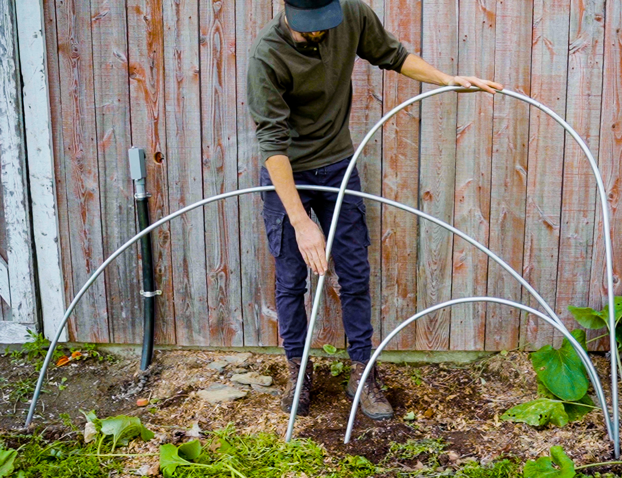 Fabrication d'arches pour mini-tunnel