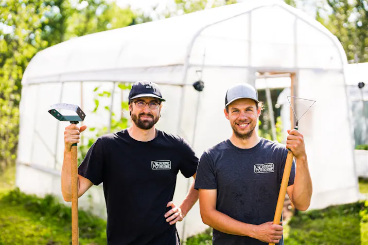 Dany Bouchard et Vincent Marcoux, cofondateurs de l'Académie Potagère