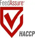 FeedAssure logo with red checkmark and text saying HACCP.