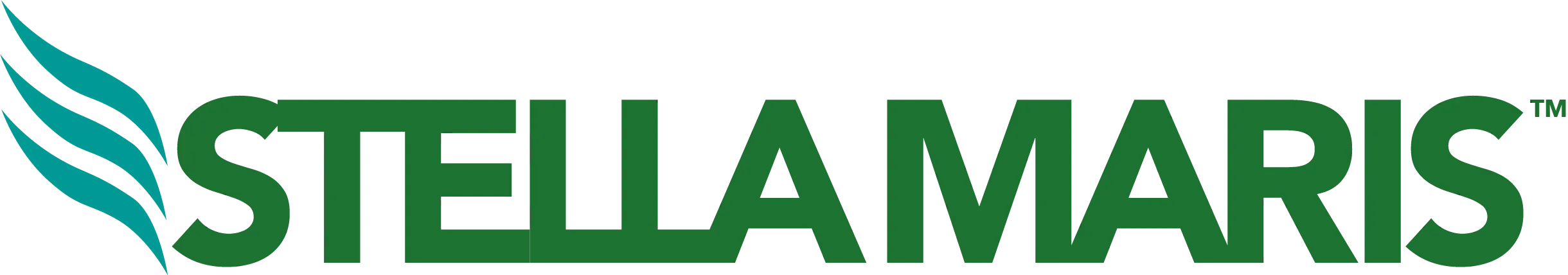 Stella Maris logo in blocky green text.