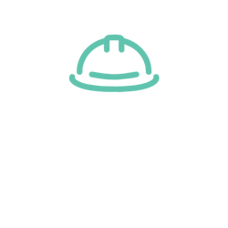 An icon of a person wearing a hardhat.