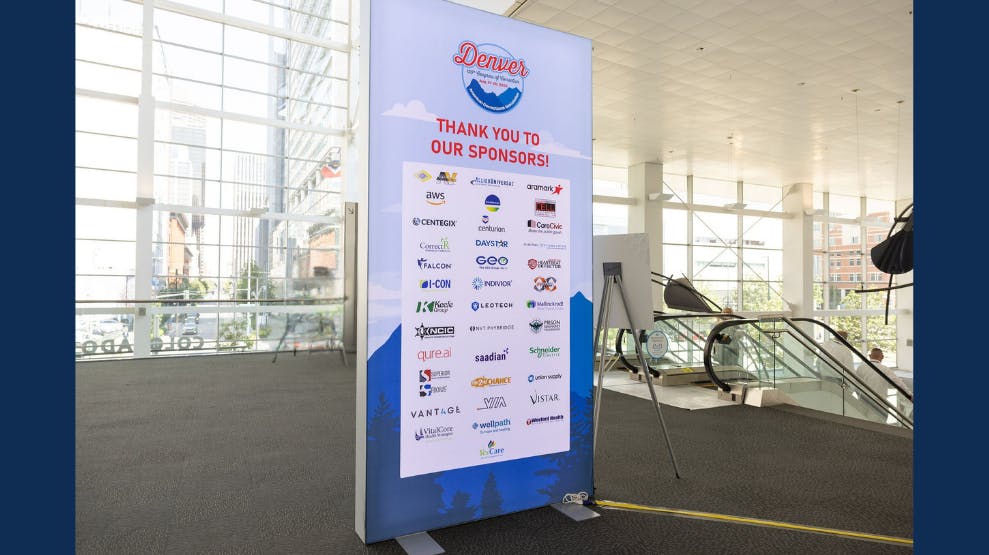 Sponsorship Board displayed at our Conference