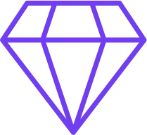 Diamond vector representing excellence