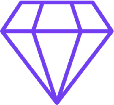 Diamond vector representing excellence