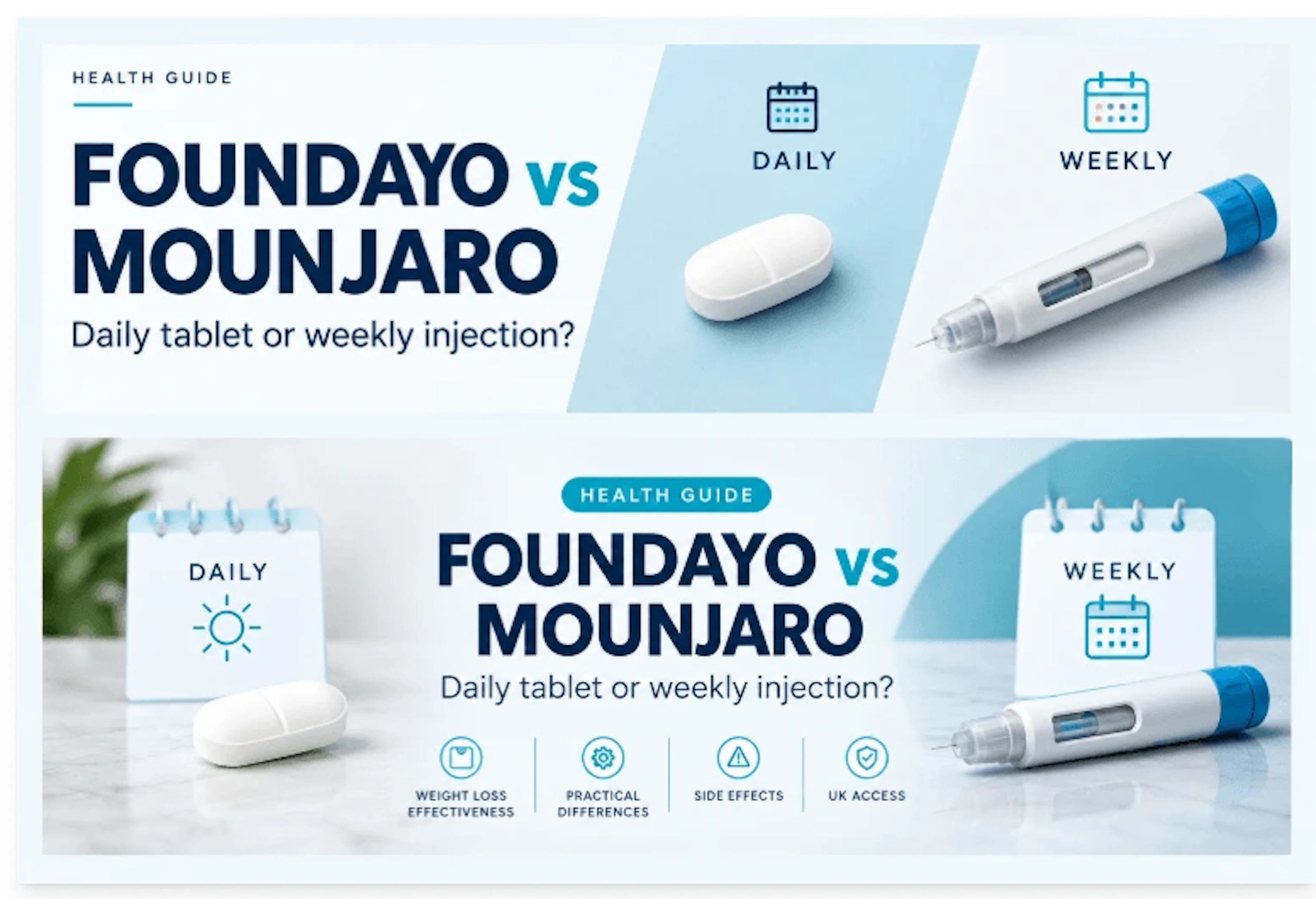 Foundayo vs Mounjaro: Daily Tablet or Weekly Injection?