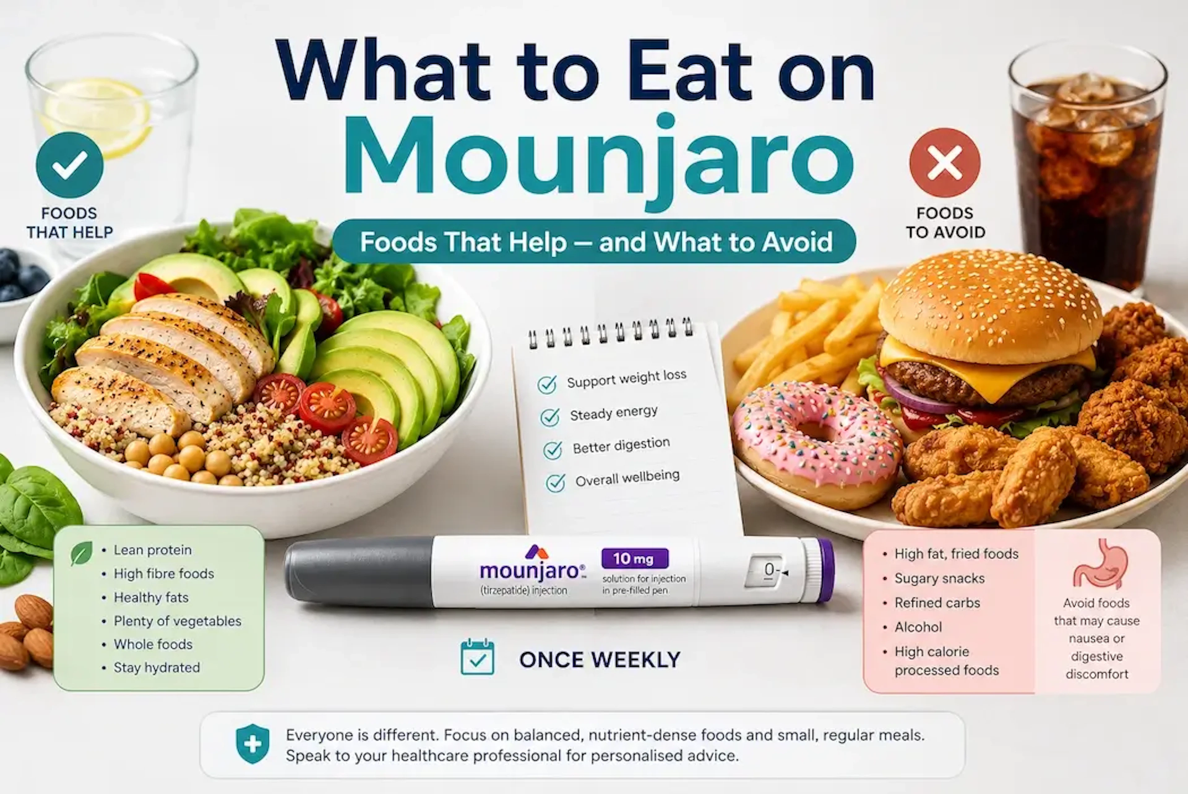 What to Eat on Mounjaro: Foods That Help — and What to Avoid