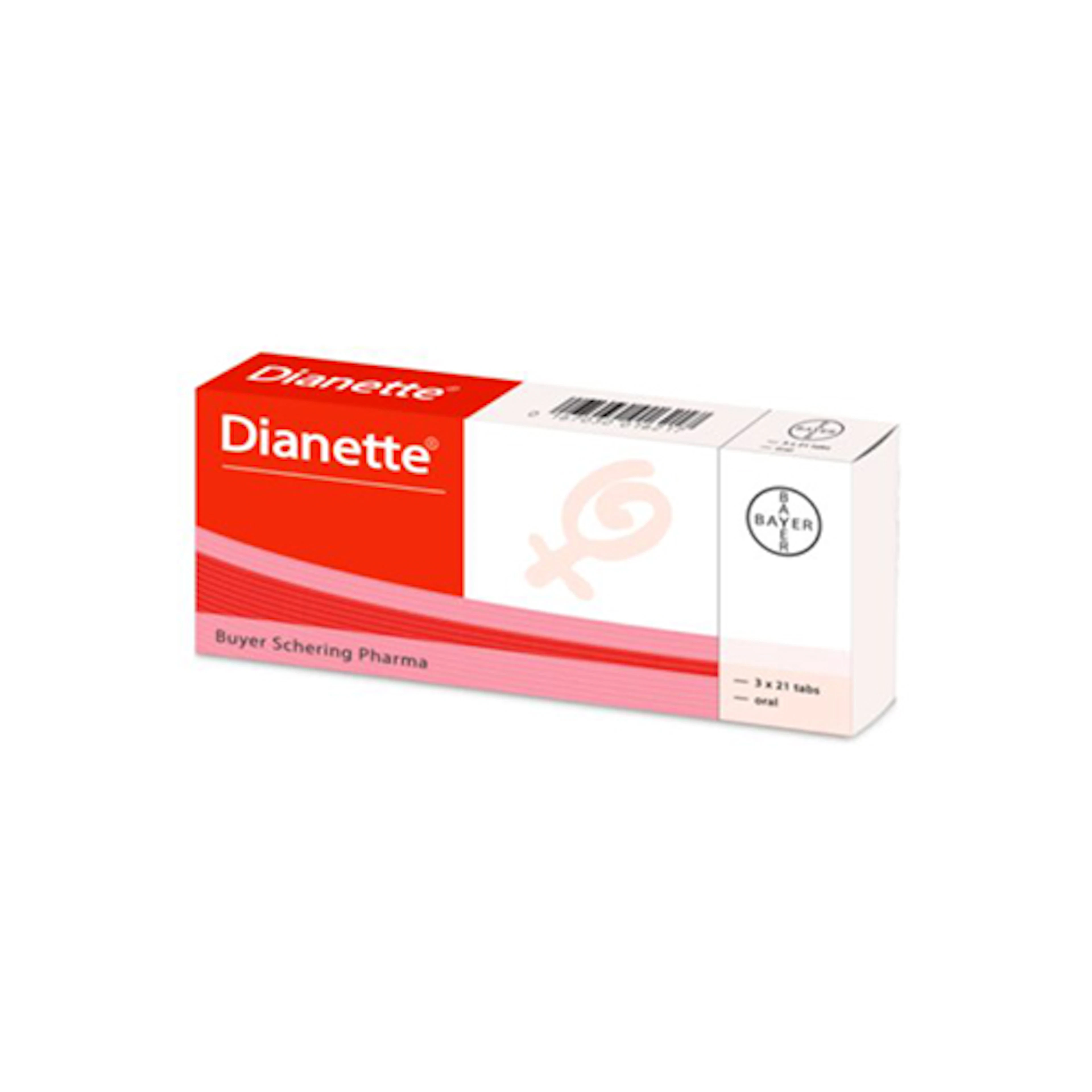 Dianette product information for skin conditions