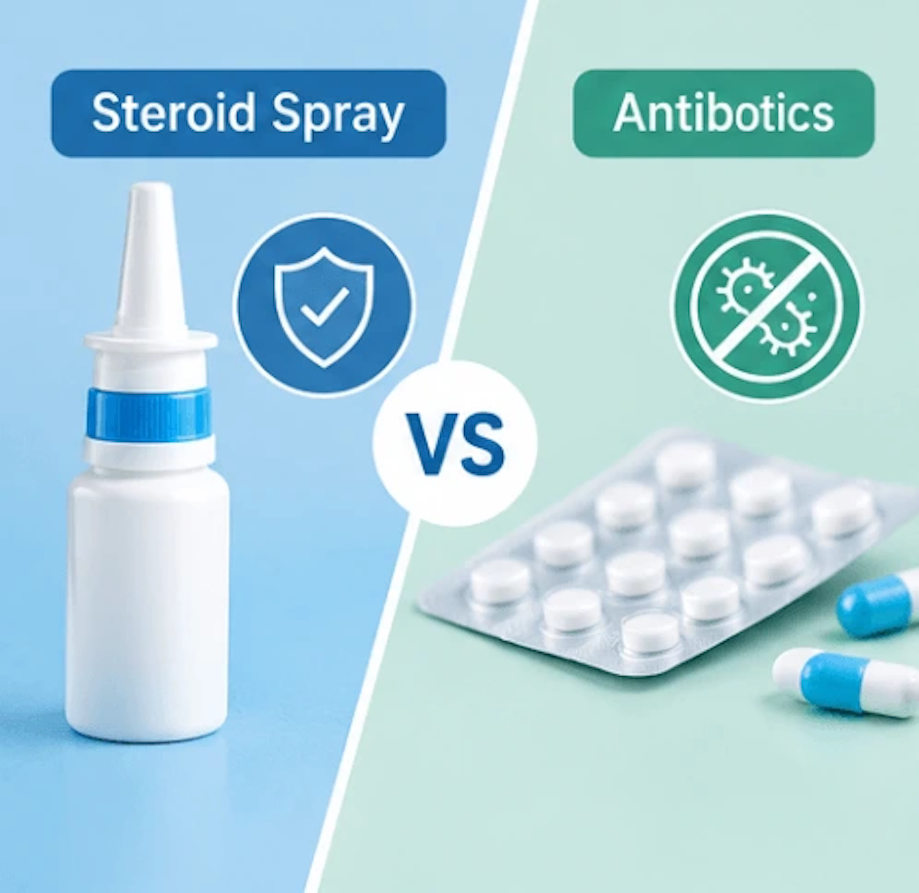 Steroid Nasal Spray vs Antibiotics for Sinusitis: Which Is Better?