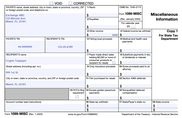 Crypto Forms 1099 In 2023 - Accointing By Glassnode | Accointing