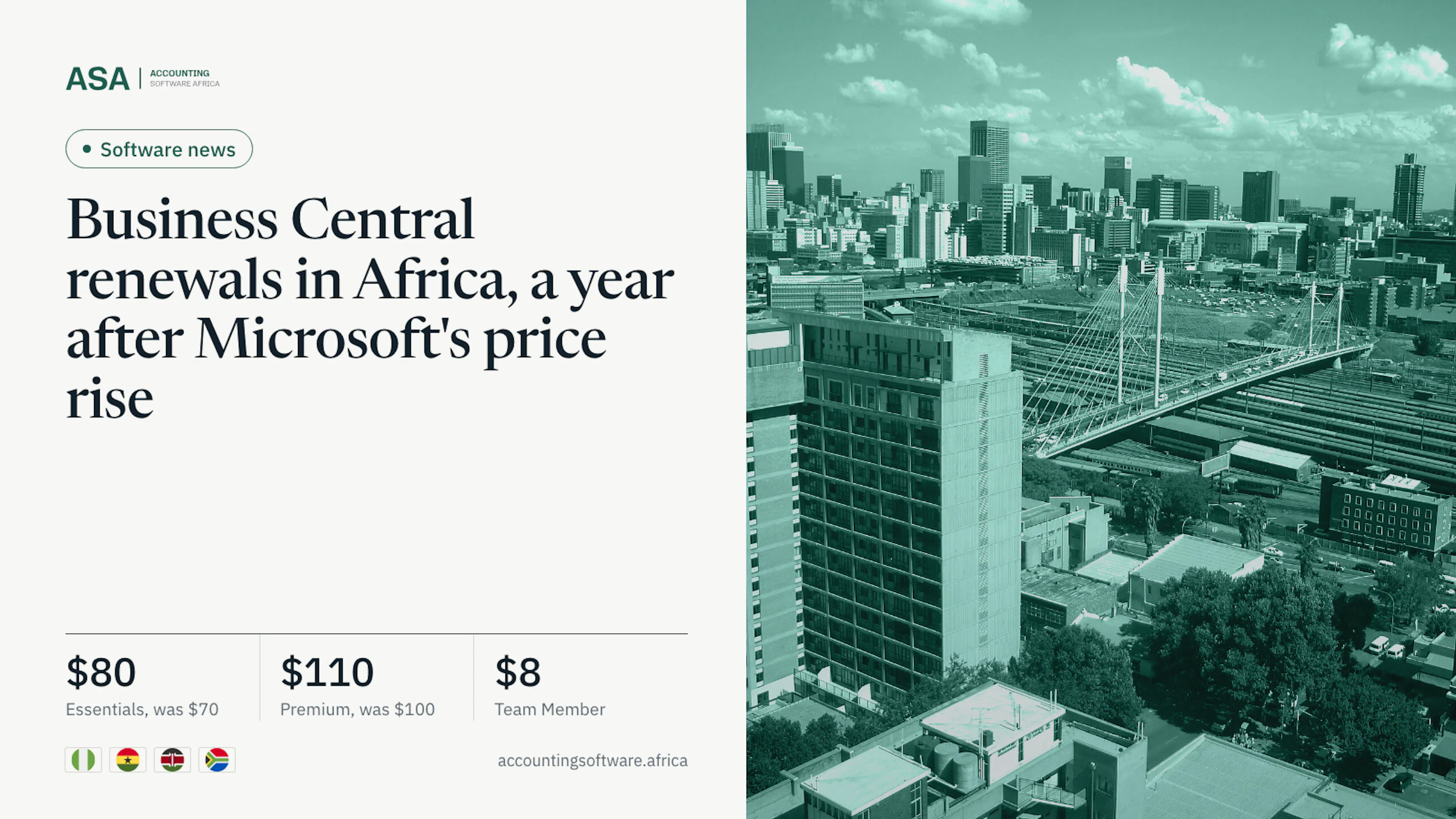 Johannesburg central business district, branded cover for the Business Central renewals article