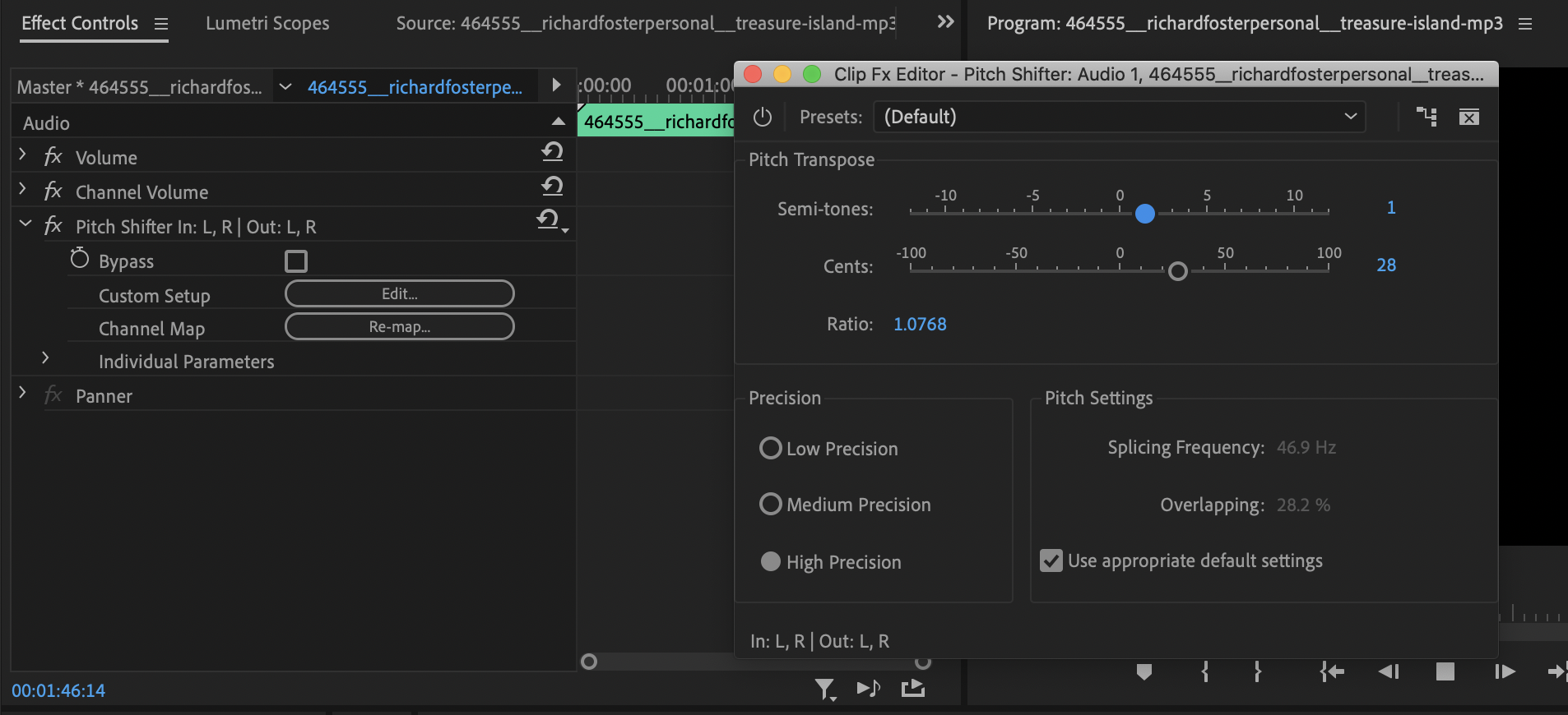 change voice in adobe audition