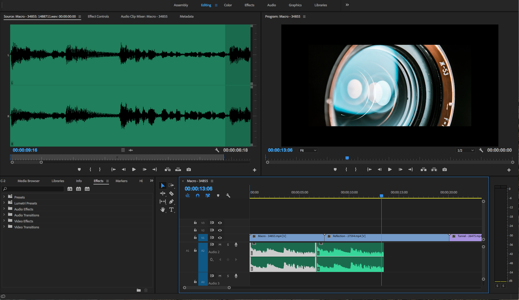 how to extract audio from video adobe premiere