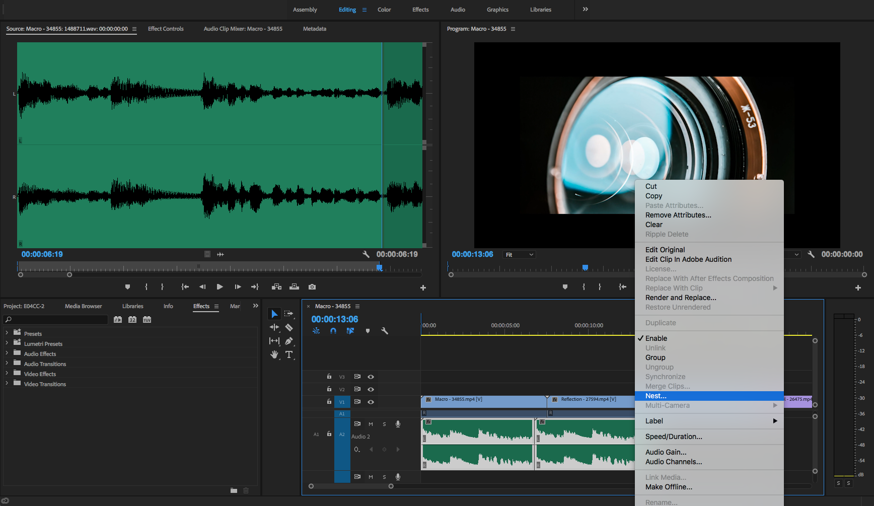 split a clip in adobe premiere pro cs6