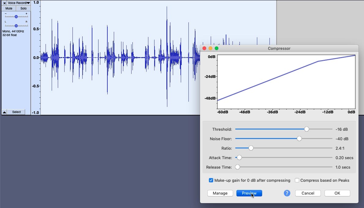 How to make a robot voice changer filter in Audacity