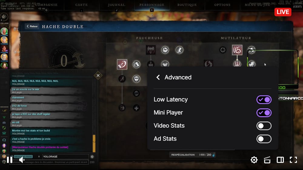 Audio troubleshooting for Twitch
