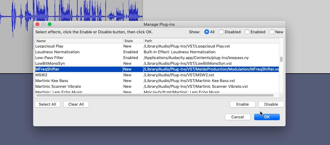 How to make a robot voice changer filter in Audacity