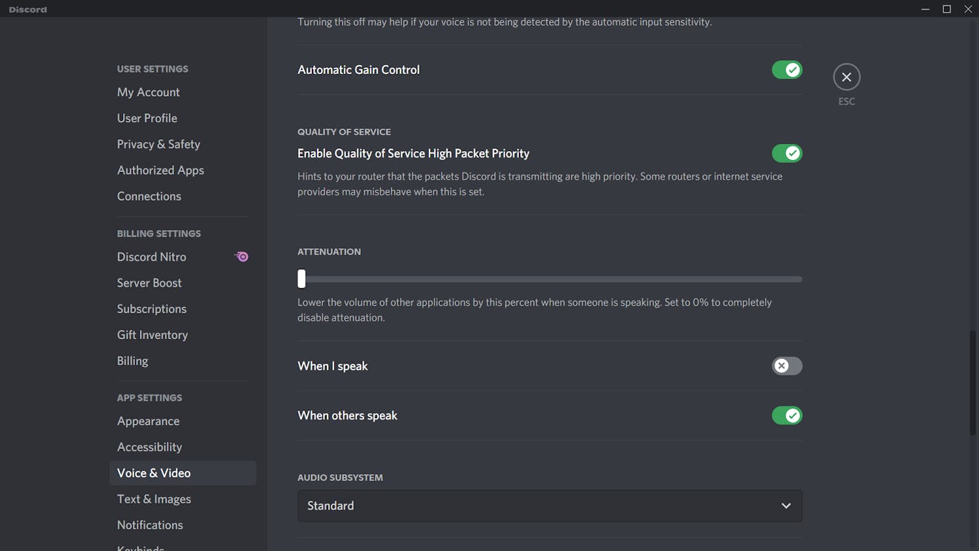 Audio troubleshooting for Discord