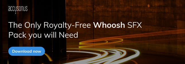 Free Sound Effects For Video Editing Download 100 Royalty Free Whoosh Sfx Accusonus Blog These free sounds are extremely simple to integrate into your premiere pro projects—simply download them, import them into premiere, then add them to your timeline. free sound effects for video editing