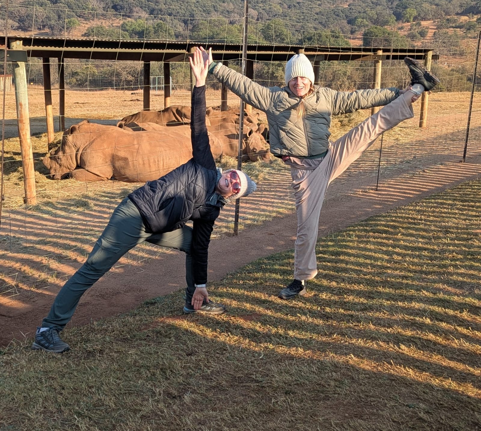 Volunteers Jumping 