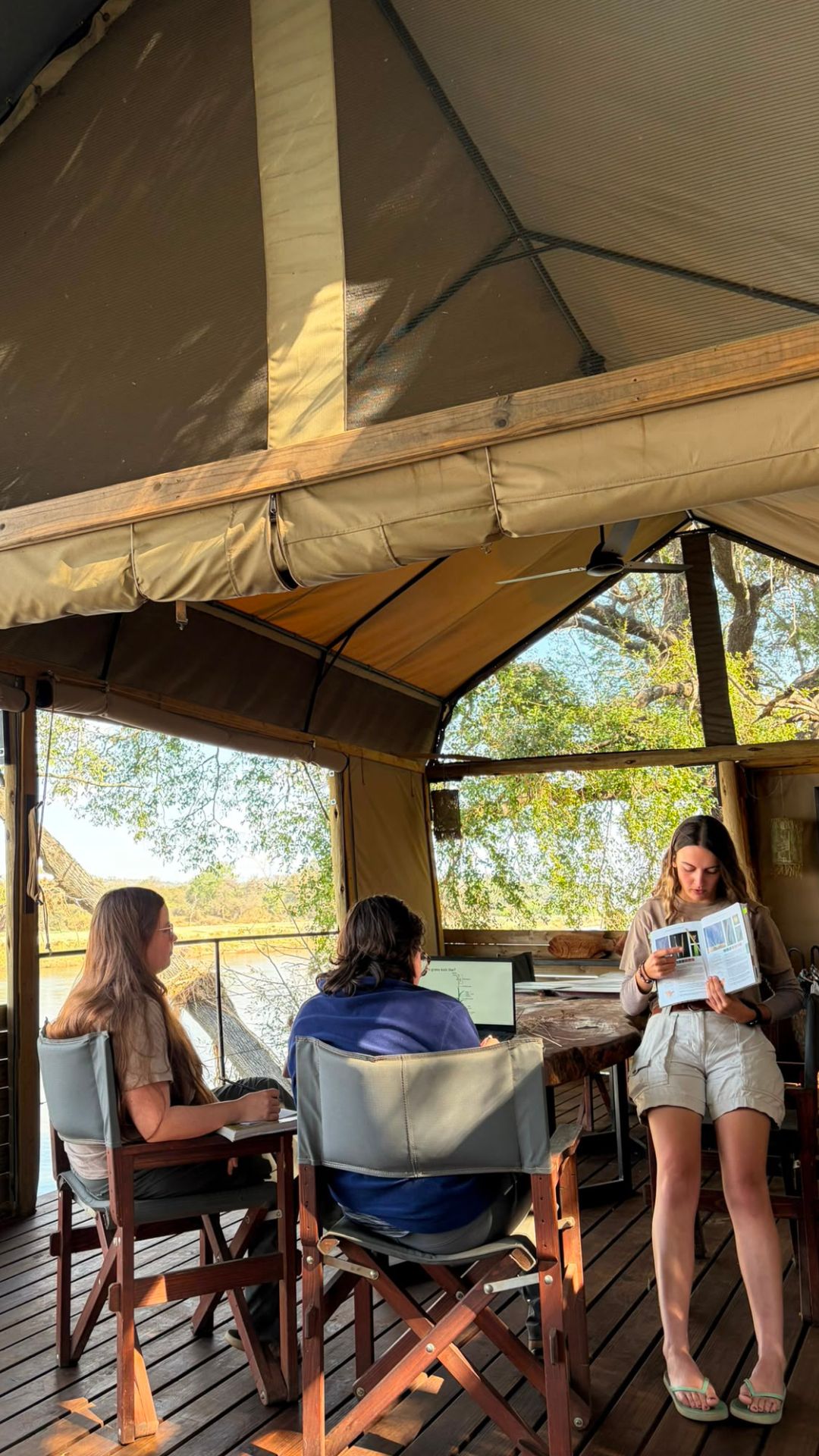 Ecology lecture back at camp