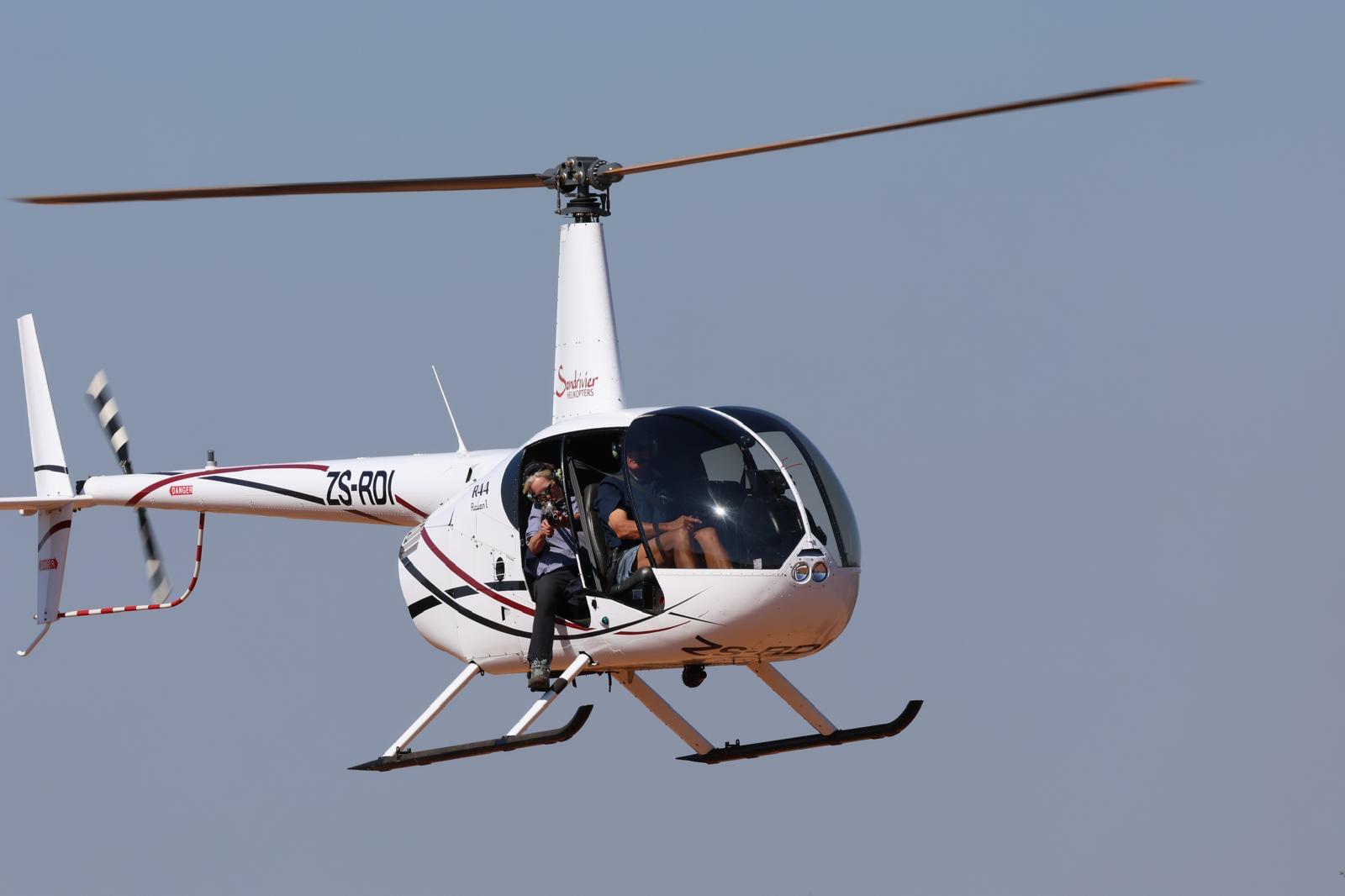 Christine Kay Davis - Volunteer practising darting from a helicopter