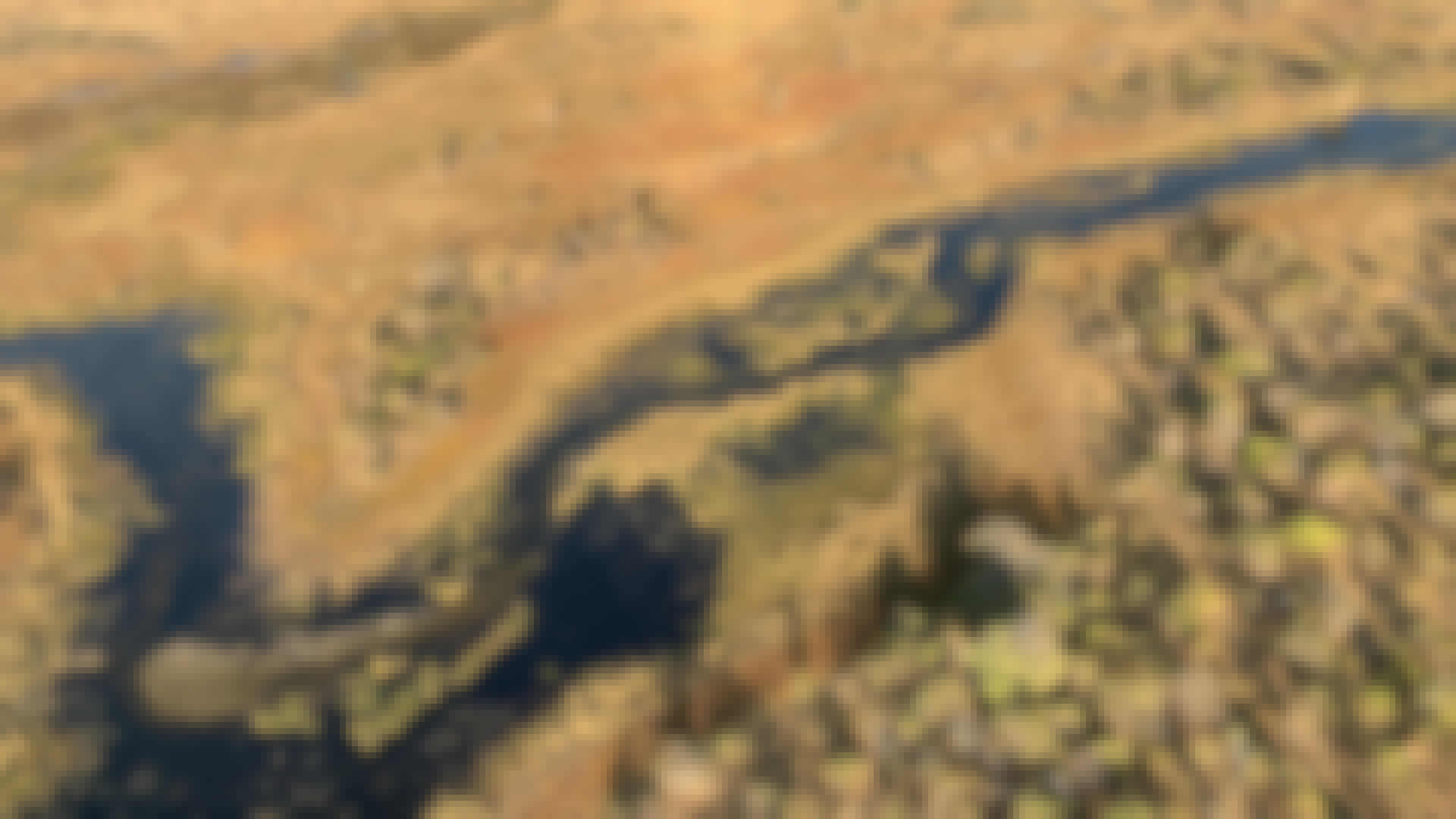 Siske Loggie: aerial view of the Okavango Delta
