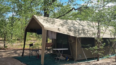 Margaret Houghton: tented accommodation in the Okavango