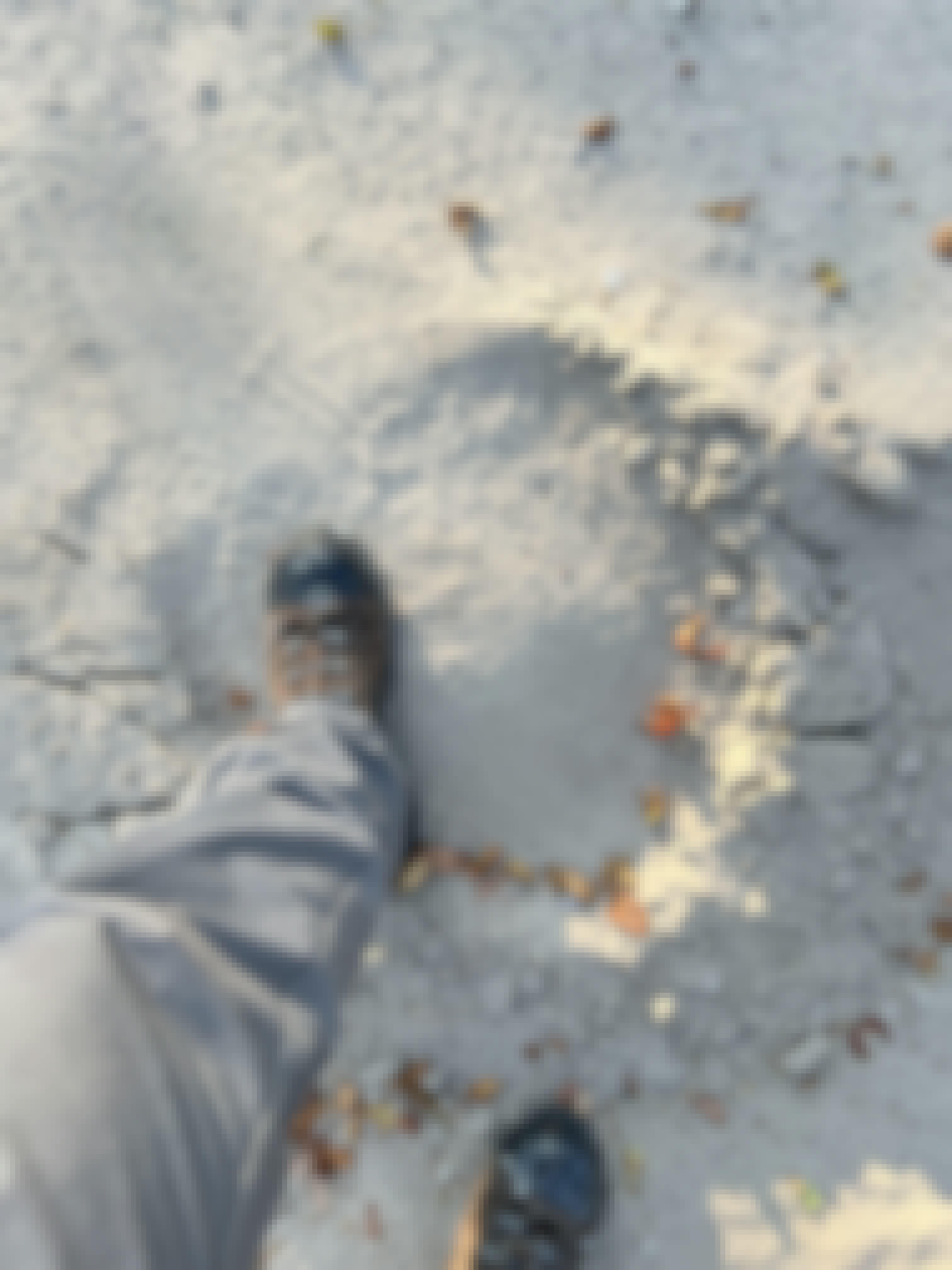 An elephant track in the Okavango