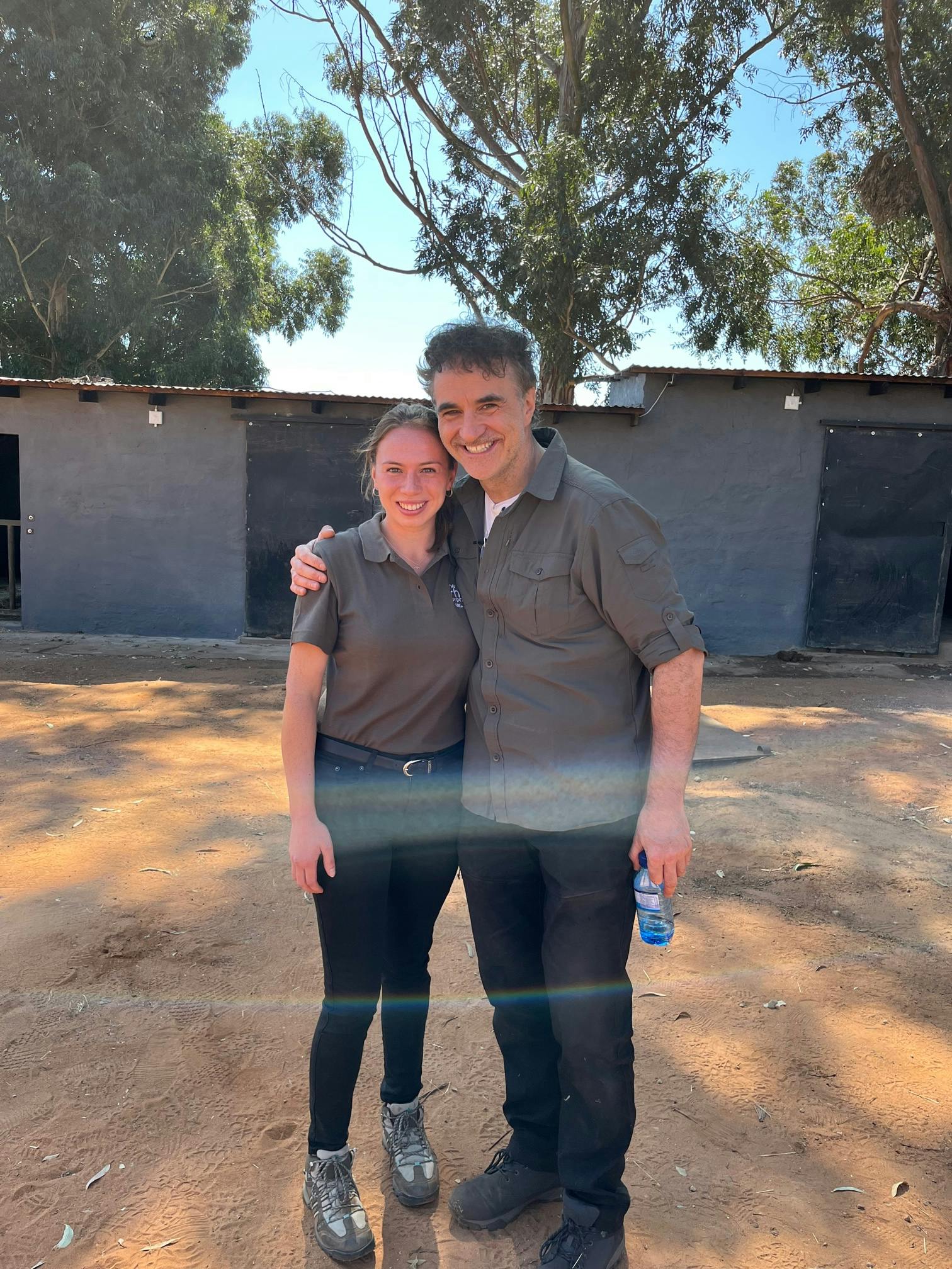 Chloe Fairston with The Supervet, Noel Fitzpatrick
