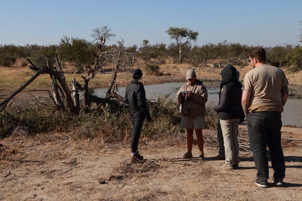 Volunteers reviewing camera footage
