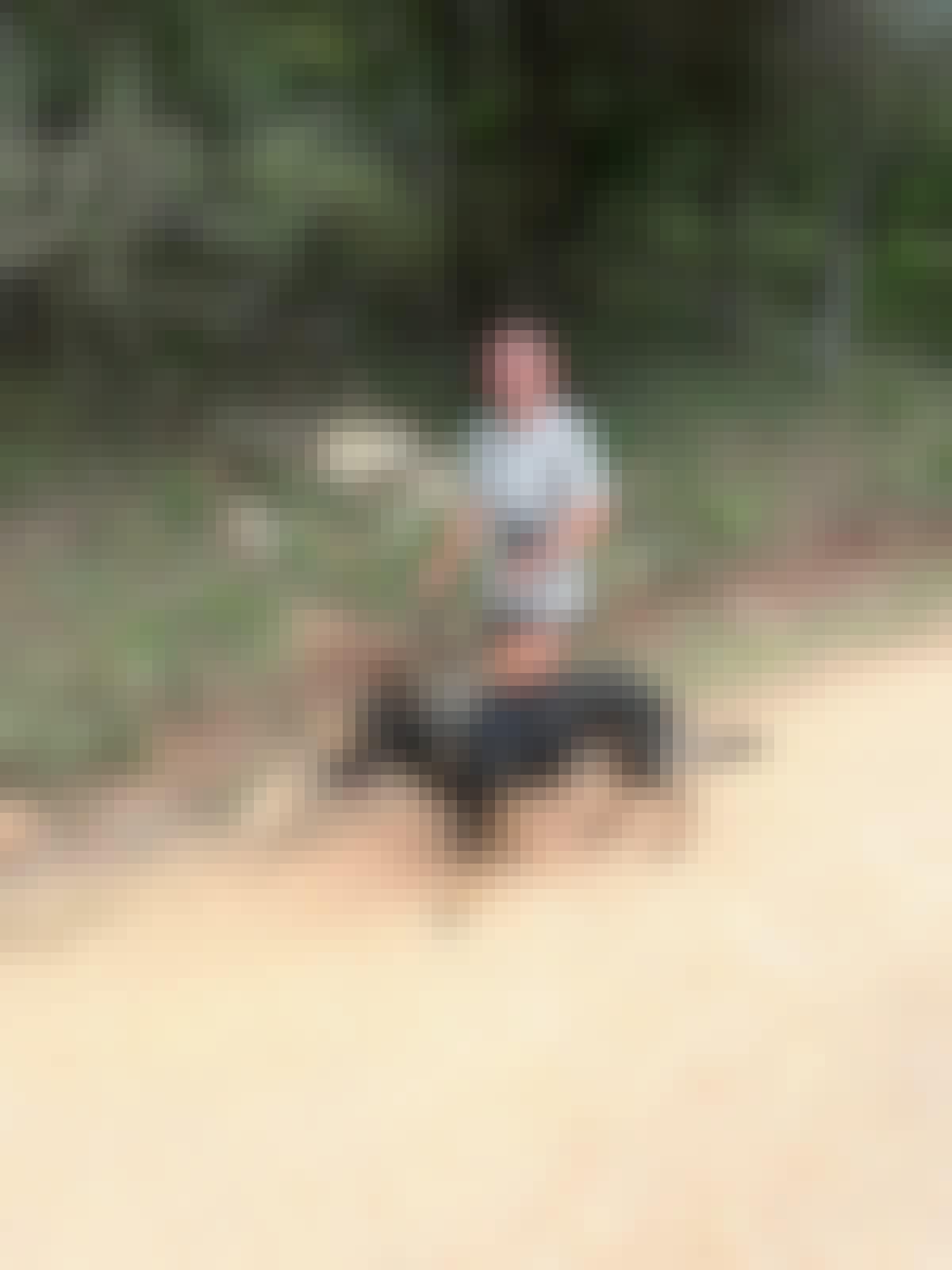 Katherine Prindle: walking with an anti-poaching dog