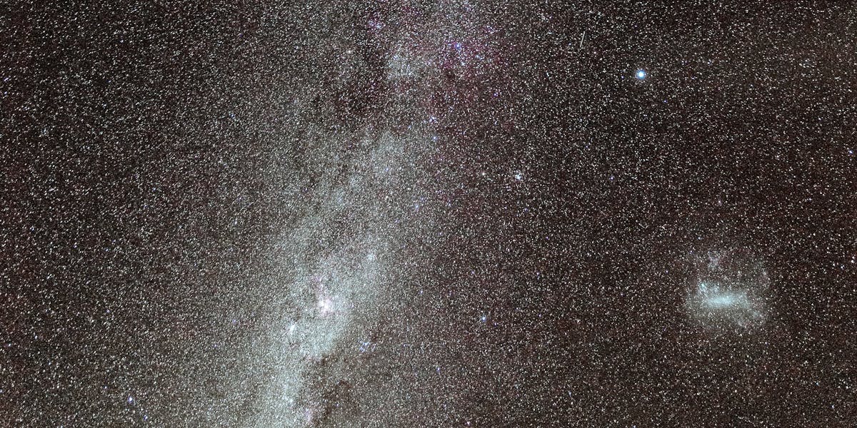 Starry night sky