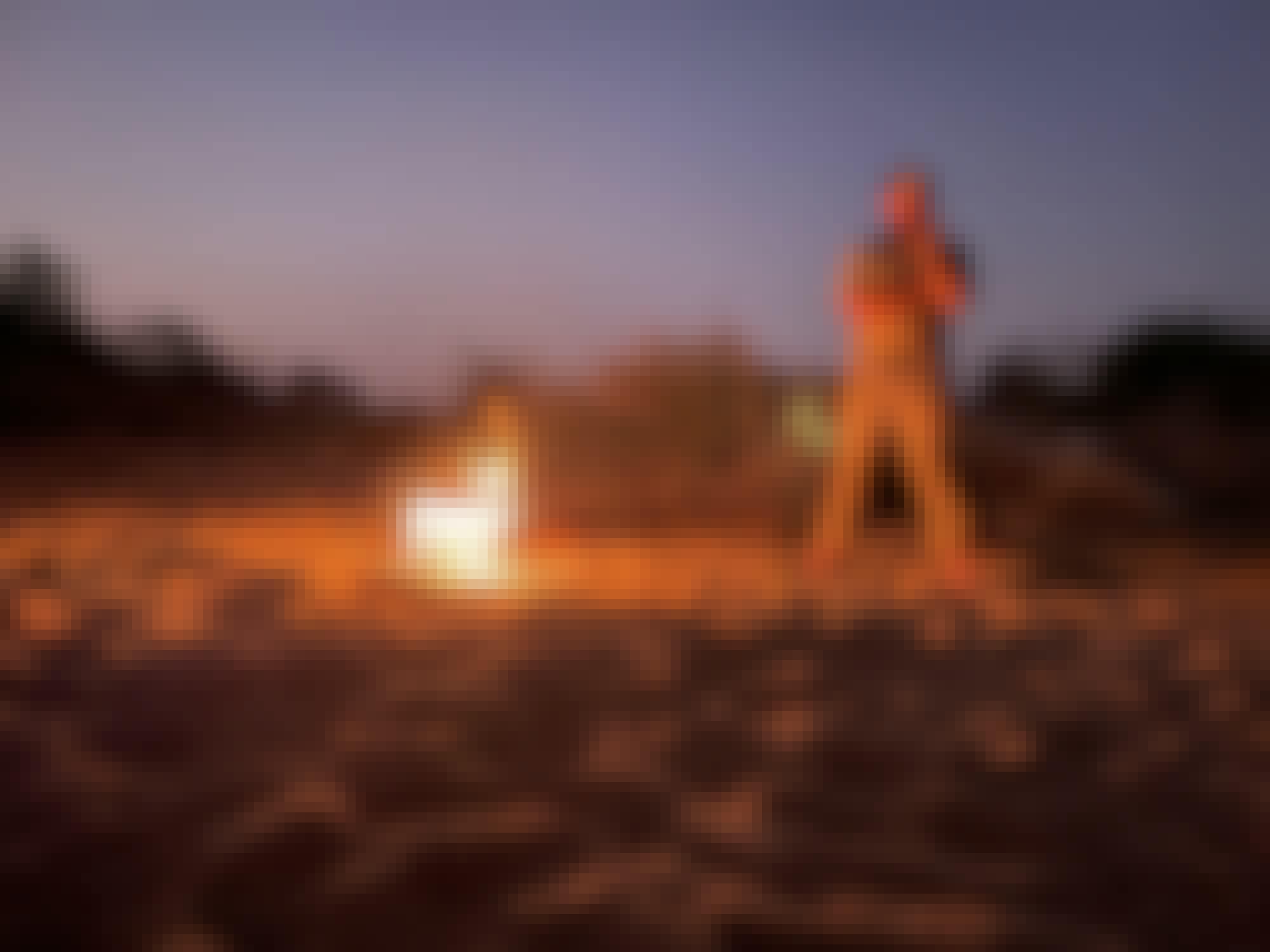 Liam Corcoran and Emily Munroe: campfire