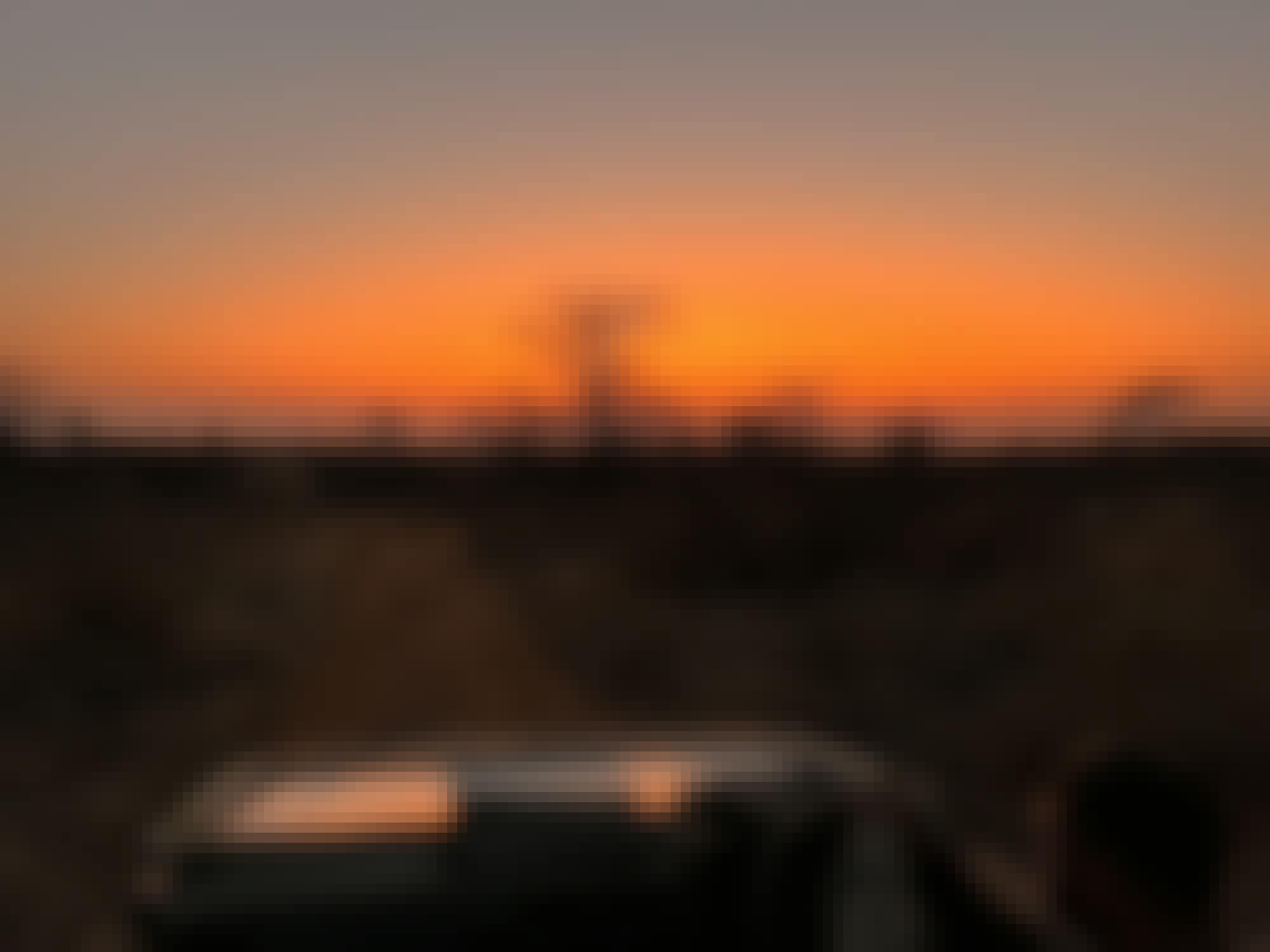 Liam Corcoran and Emily Munroe: sunset